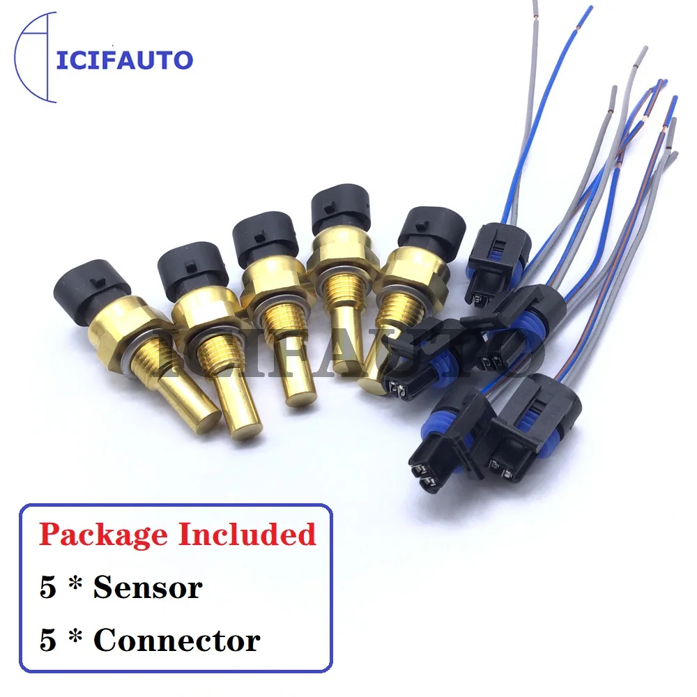 

Engine Coolant Temperature Sensor + Pigtail Connector For Buick Chevrolet Pontiac 15326388 19236568 15369305 12191170 12608814