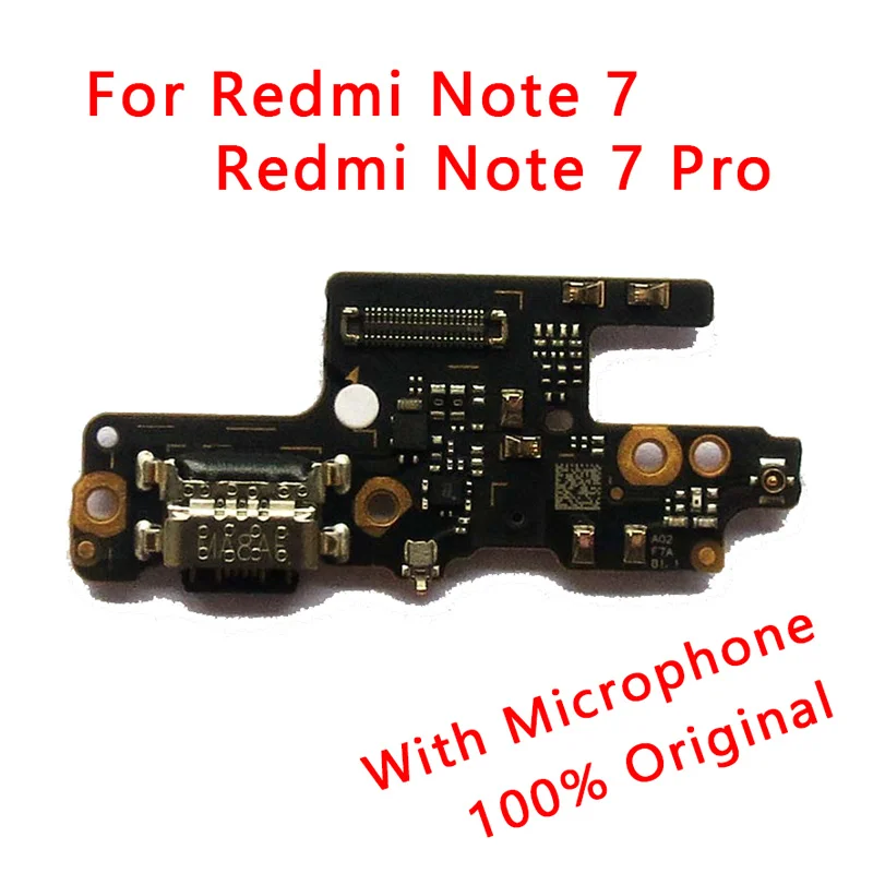 Оригинальный разъем PCB для Redmi Note 7 зарядный порт USB гибкий кабель Pro зарядное
