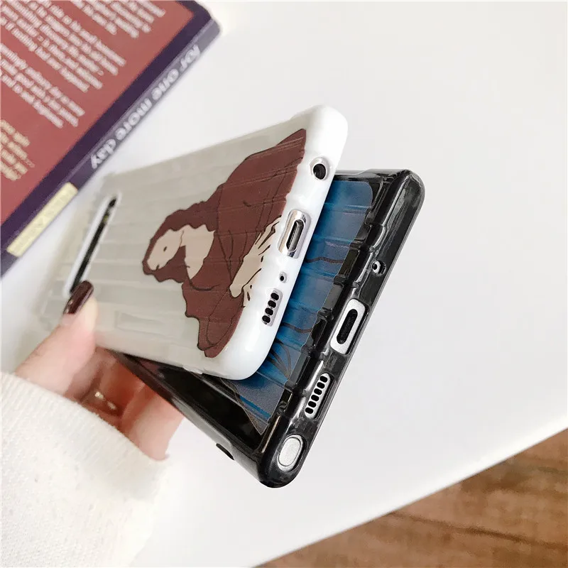 DCHZIUAN 3D чехол для багажа для мужчин и женщин, чехол для samsung Galaxy Note 10 Note 9 S8 S9 S10 Plus, Мягкий противоударный ТПУ чехол для телефона
