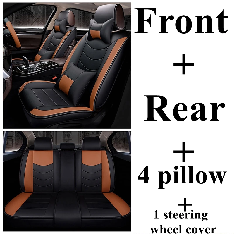 black orange luxury Автомобильный чехол для сиденья Volkswagen Passat b5 b6 b7 b8 polo Touareg golf 4 5 6 7 Bora Candy Magotan Sagitar Sportsvan Phideon gol - Название цвета: black orange luxury