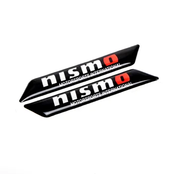 

2PCS Car Styling Decorative Auto Car Stickers Emblem Badge Wheel Decal For Nissan NISMO Tiida Teana Skyline Juke X-trail Almera