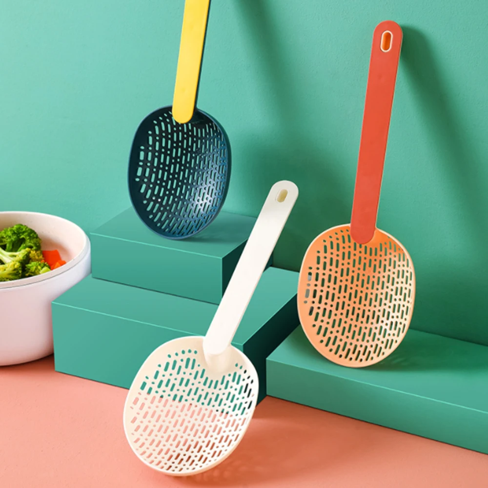 

Large Strainer Scoop Colander Drain Veggies Water Scoop Gadget Cooking Tools Kitchen Accessories Gadgets