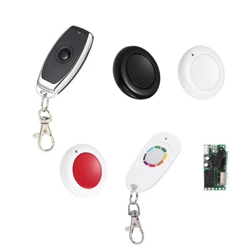 

DC12V 10A Relay 1000W Single Key Electrical Equipment Switch Controller 1CH Wireless Remote Control Switch Module + Receiver