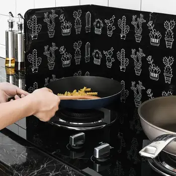 

Aluminum Foldable Kitchen Gas Stove Baffle Plate Kitchen Frying Pan Oil Splash Protection Screen Kichen Accessories