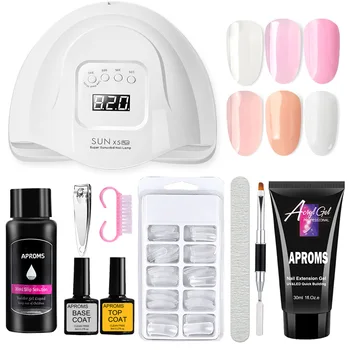 

30ML Poly Nail Gel Kit UV Nail Gel Kit Poly Nail Builder Kit Poly Nail Gel Set LED UV Gel Nail Polish Kit Hard Poly Nail Gel Kit