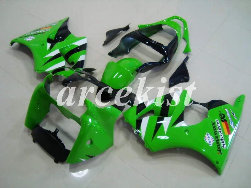 Литьевая Форма ABS мотоцикл обтекатели комплект подходит для kawasaki ZZR600 2005 2006 2007 2008 05 06 07 08 тела набор зеленый