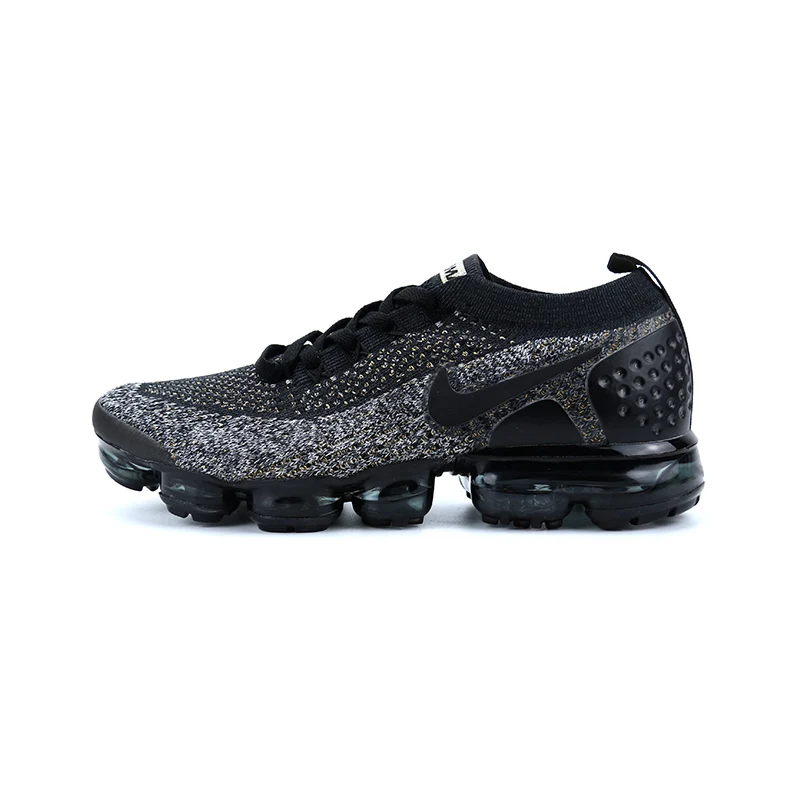 Оригинальные подлинные мужские кроссовки для бега от Nike Air Vapormax Flyknit 2,0, дышащие легкие кроссовки с амортизацией, 942842 - Цвет: 942842-012