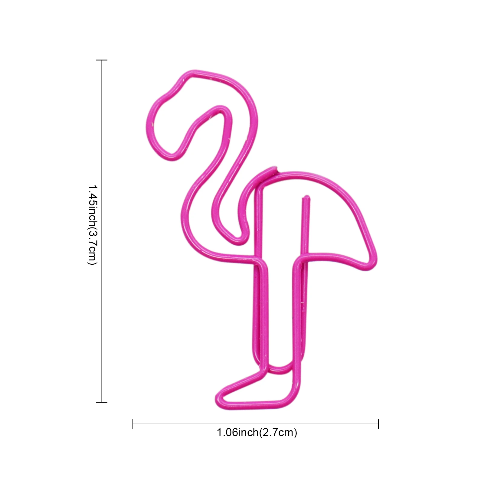 10pcs Flamingo paper clip Beautiful Flamingo Bookmark Planner Paper Clip Metal Material Bookmarks for Book Stationery DIY decor