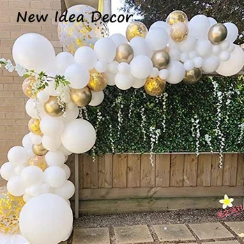 

Balloon Garland Arch Kit 120Pcs Balloons Backdrop Ideal Women Wedding Decoration Baby Shower Bridal Engagement Party Decorations