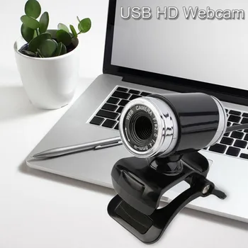 

Elisona HD USB Webcam 360 Degree Adjustable PC Camera Video Web Cam Built-in Mic for Laptop Network Video Calling Live Streaming