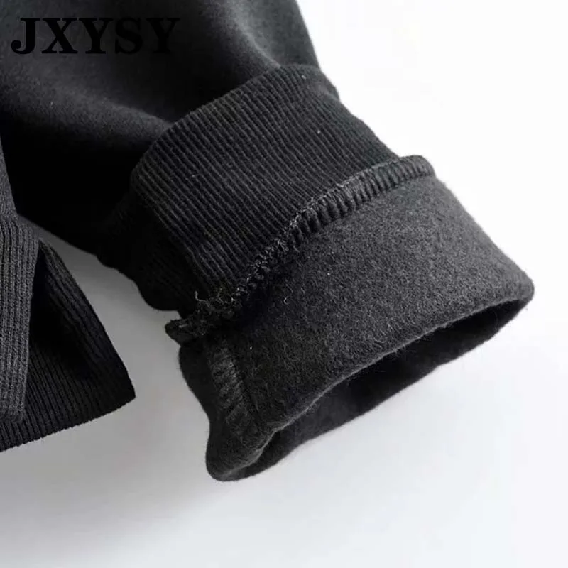 JXYSY, зимний Женский свитшот, Повседневный, с рисунком маленькой мышки, свободный Женский свитшот, пуловер, топ размера плюс