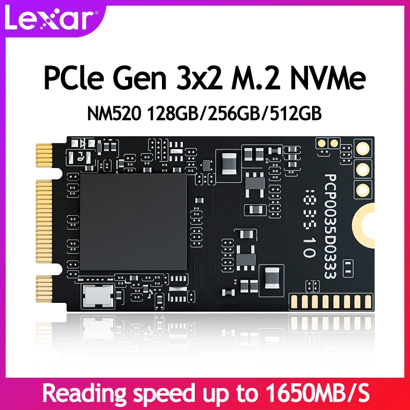 Внутренний твердотельный накопитель Lexar NM520 NVMe SSD 128G 256G 512G M.2 2242 жесткий диск