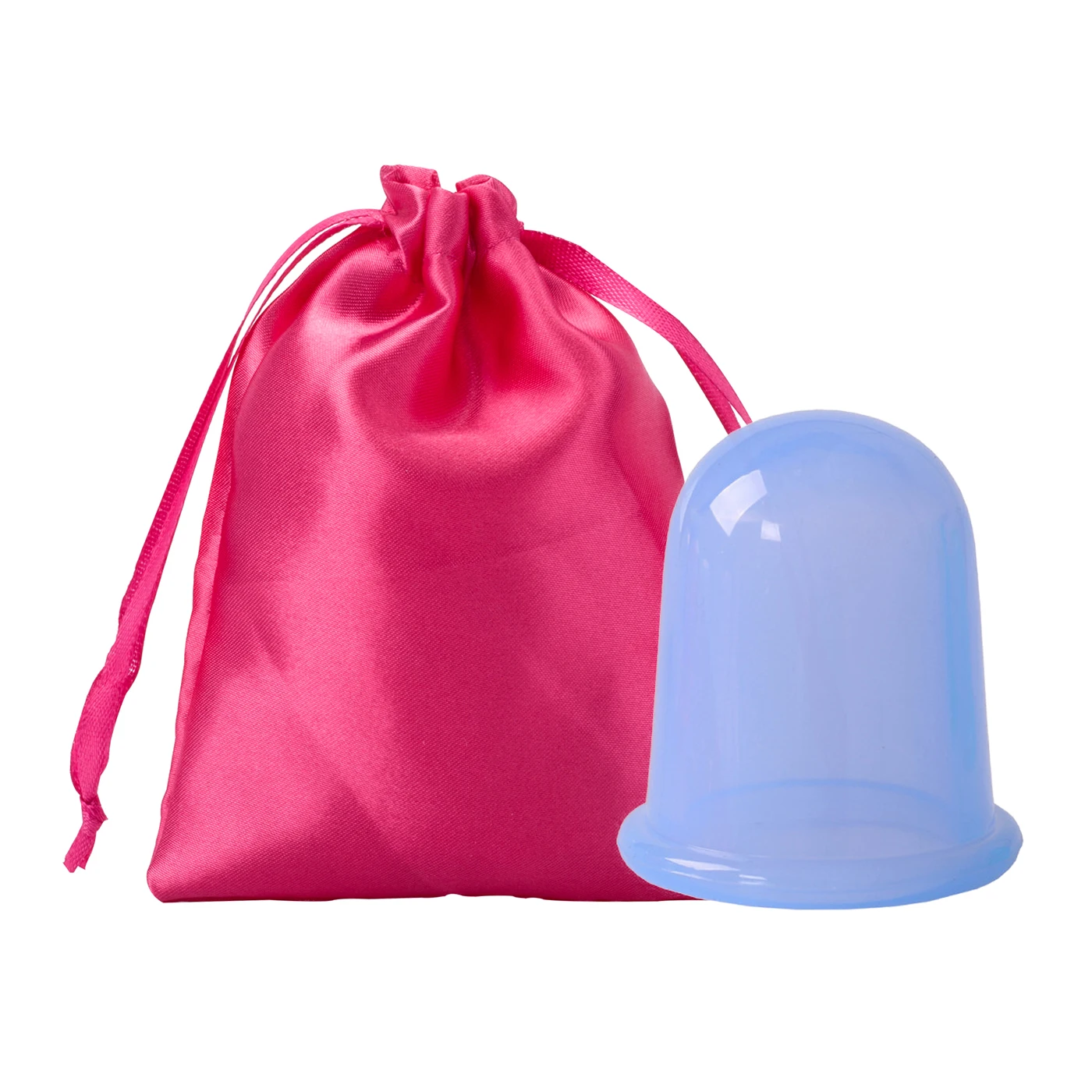 Blue with bag Силиконовые вакуумные банки на присосках, вакуумные банки, Вакуумные присоски, массажные чашки для тела, массажные банки, антицеллюлитный массажер - Цвет: Blue with bag