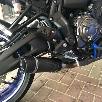

Motorcycle Exhaust Muffler Carbon Fiber Sliding Exhaust Muffler Universal Accessories for 38-51mm diameter exhaust pipes