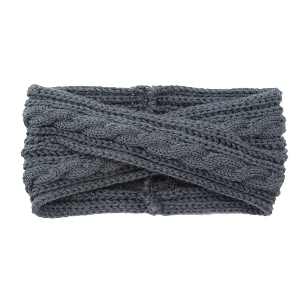 Модная женская термальная вязаная повязка на руку головная повязка сладкие девушки волосы повязка для волос аксессуары для волос Para El Cabello тюрбан
