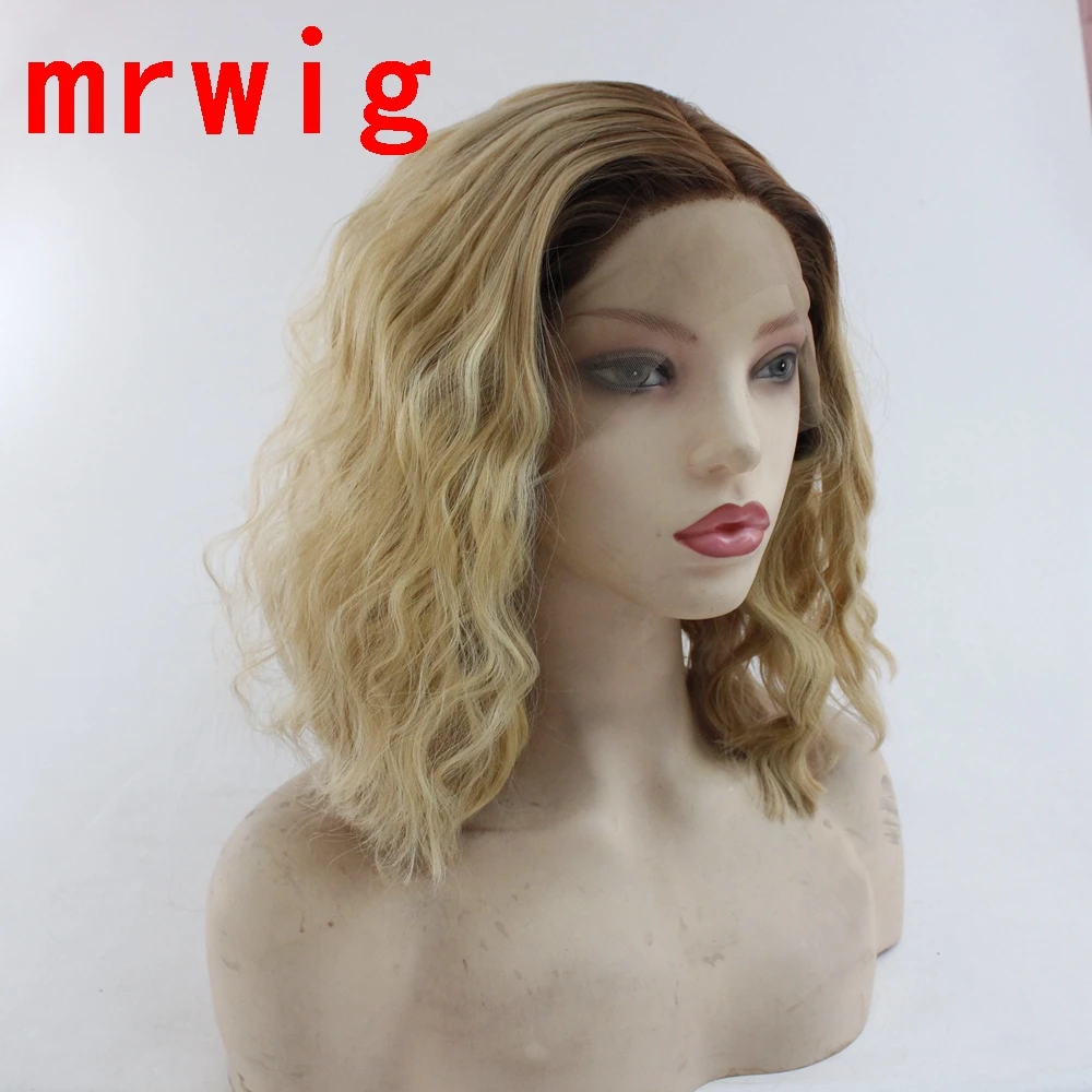 MRWIG коричневые корни Омбре блонд 27# смешанный 613# цвет волос синтетическое Термостойкое волокно