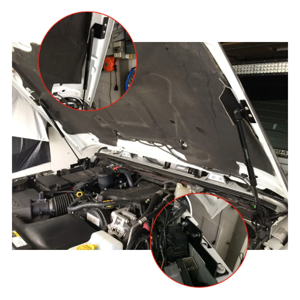 Для Jeep Wrangler JK SUV 2006- передний капот модифицировать газовые стойки углеродного волокна Лифт поддержка амортизатор амортизатора