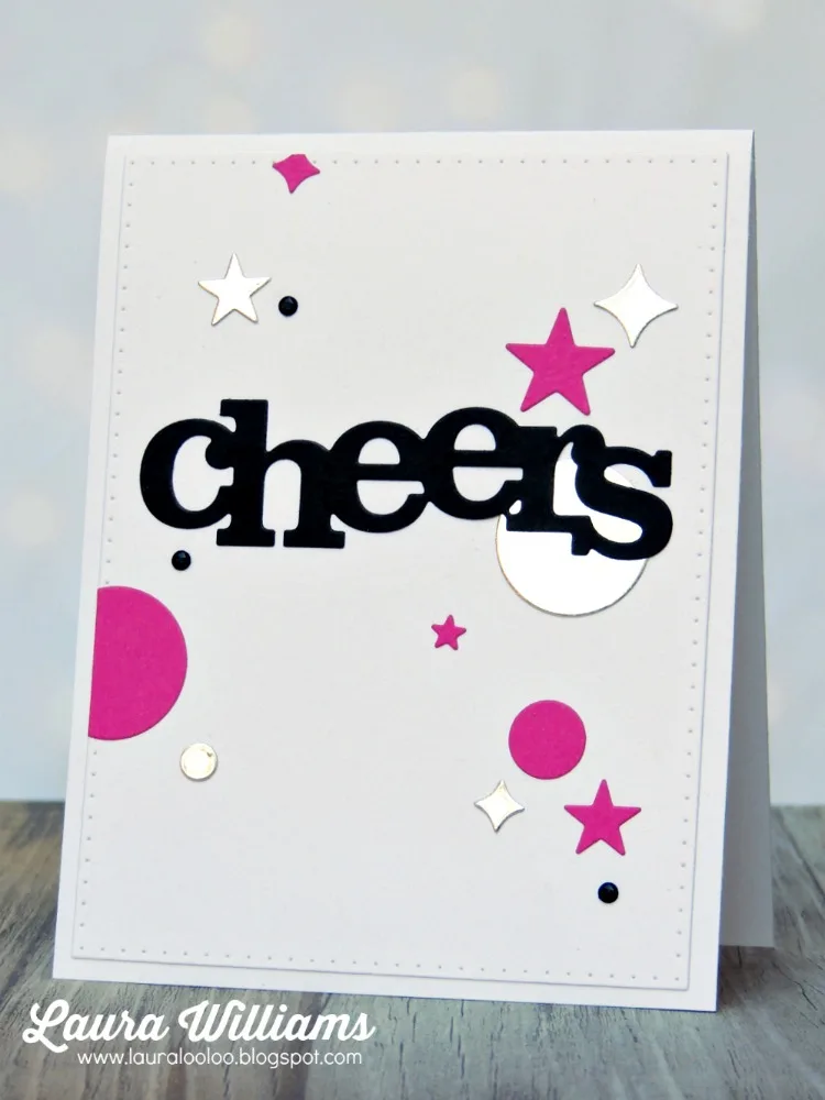laura williams winnie and walter cheers star confetti card