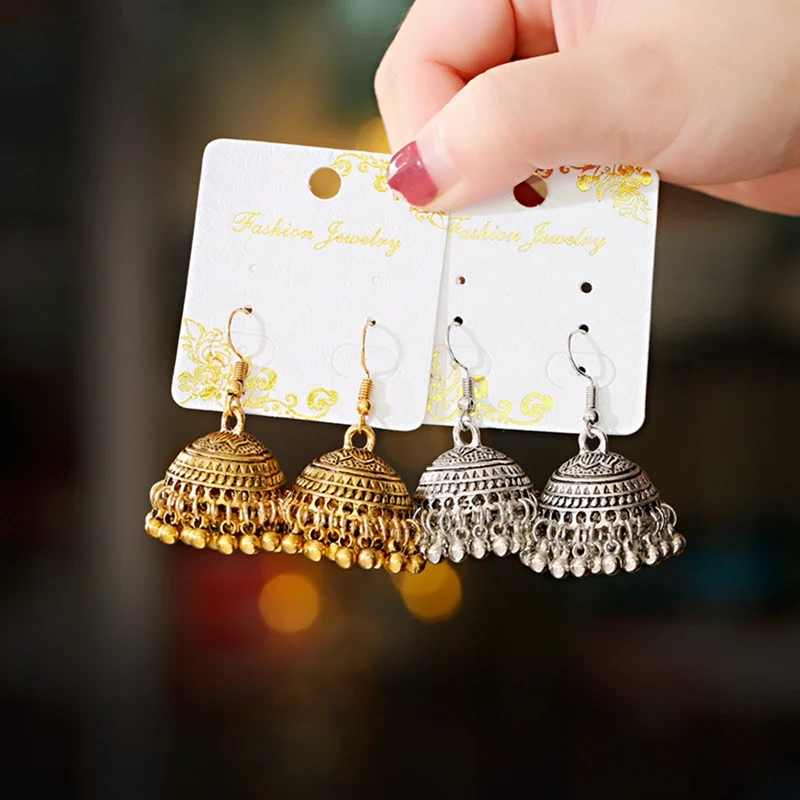 Египетские цыганские украшения ретро этнические индийские Jhumka маленькие