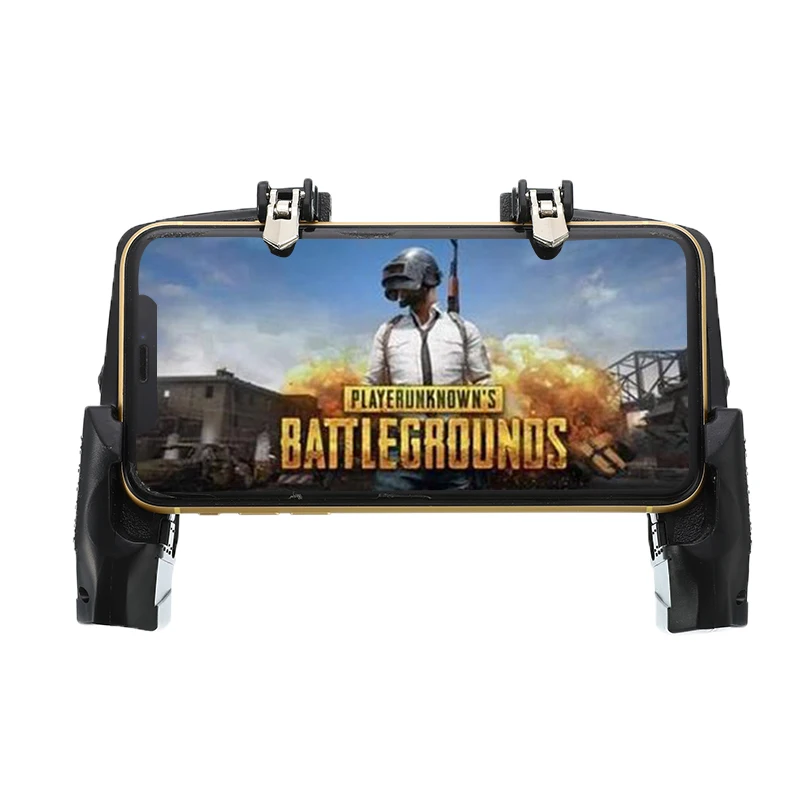 K21 четырехпальцевый игровой контроллер PUBG геймпад металлическая кнопка пуска стрельба Бесплатный огонь геймпад джойстик для IOS Android мобильный телефон