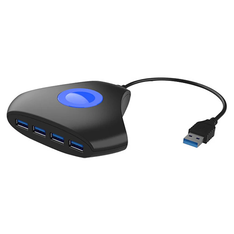 

4-Port USB 3.0 SuperSpeed Hub Portable Mini Multiport USB Travel Dock USB Extender for Business PC/Mac/ Laptops