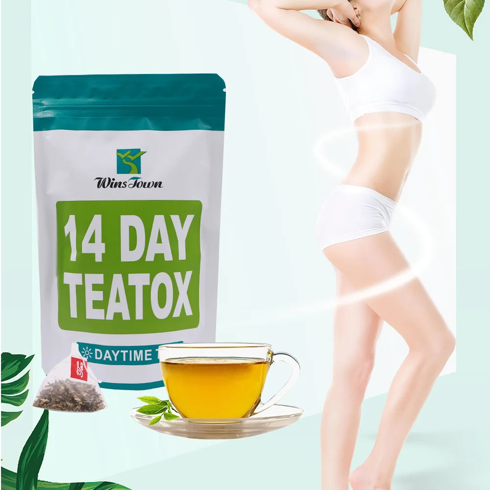 Teatox détox 100% naturel pur, thé au thé, produit amincissant, pour nettoyer le côlon, brûler les graisses, perdre du poids, ventre plat, Anti-Cellulite, 14 jours
