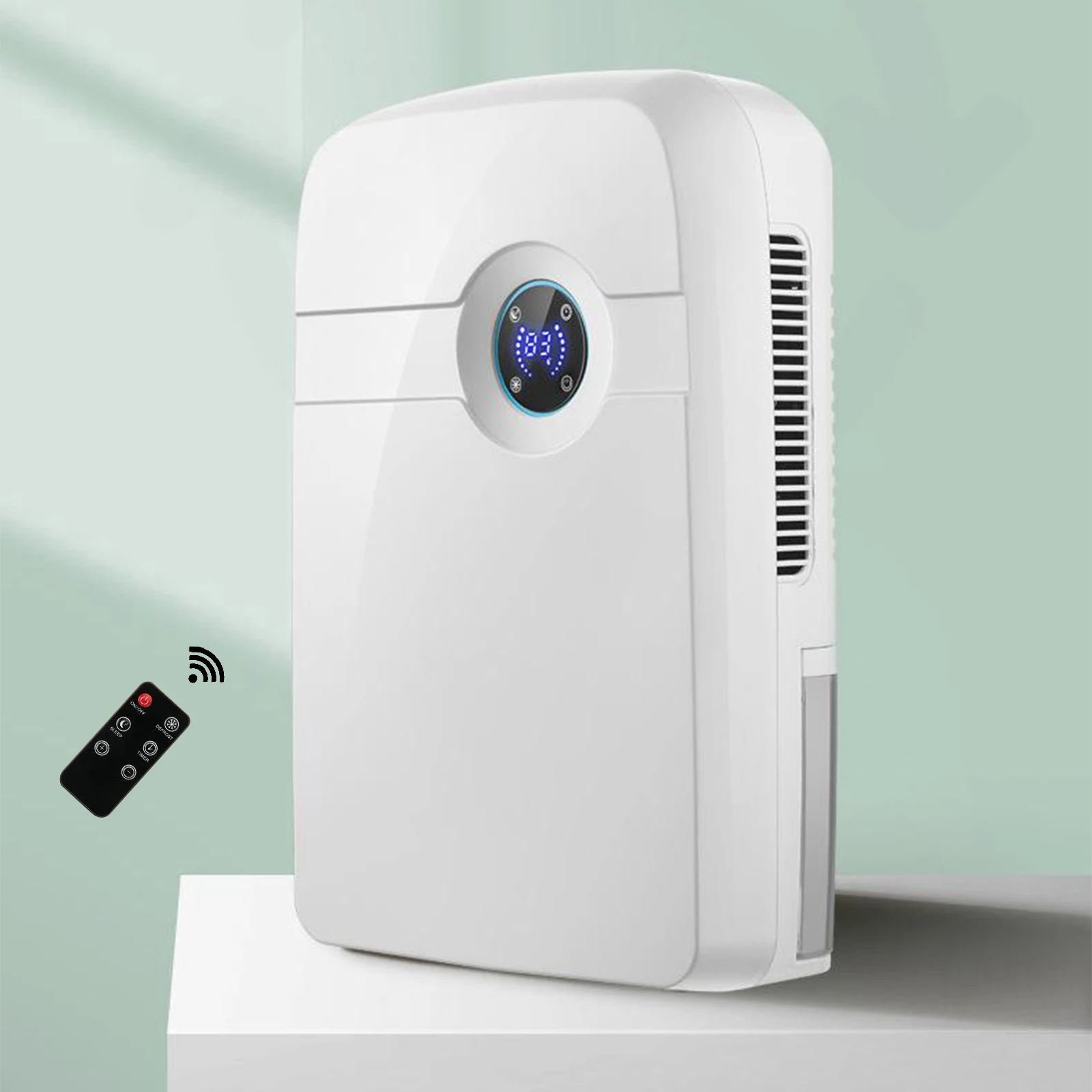 Electric Dehumidifier, Portable Dehumidifier with 2.5L Water Tank, Electric Mini Dehumidifier for Bathroom, Quiet Dehumidifier