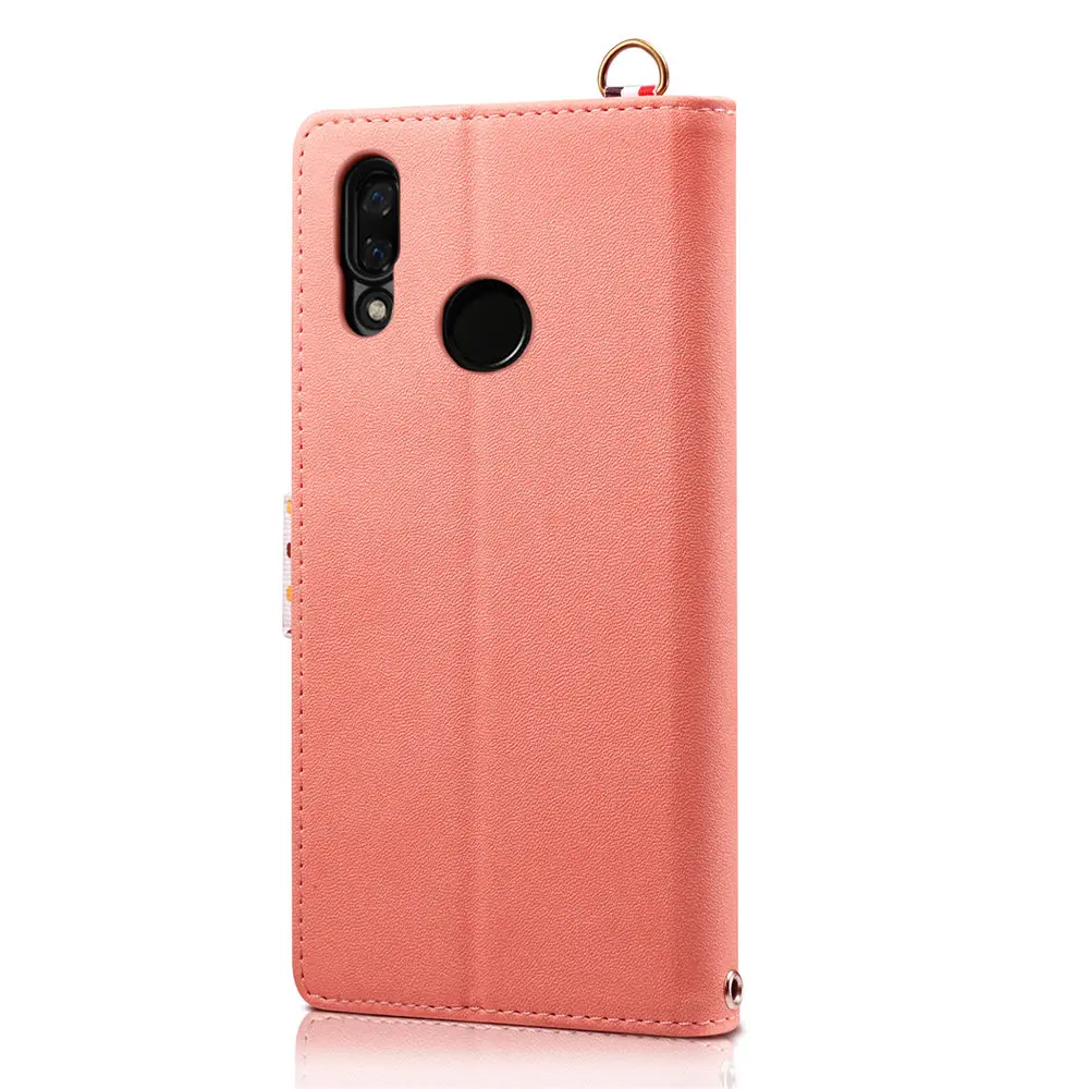 Чехол-книжка с бумажником для xiaomi mi 9 9T Pro mi 8 lite милый защитный чехол для телефона ожерелье шнур аксессуары для шнуров для xiaomi mi 9