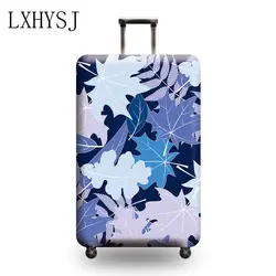 Чехол для багажа, утолщенная эластичность, защитный чехол для чемодана с рисунком листьев, защитный чехол для багажа 18-32 дюймов, чехол для