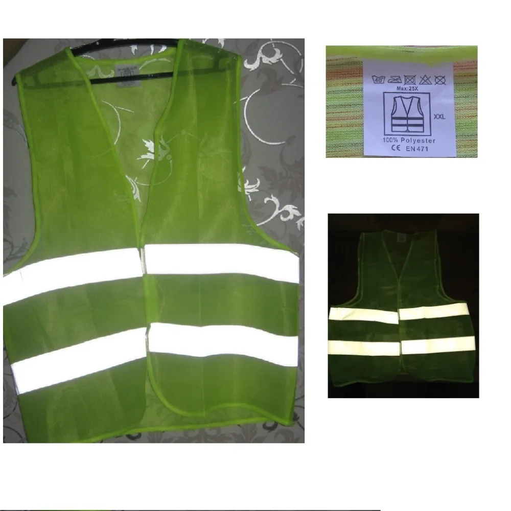 Новые горячие унисекс L, XL, XXL, XXXL светоотражающий жилет спецодежды обеспечивает высокую видимость День Ночь для бега и велопрогулок Предупреждение Детский защитный жилет