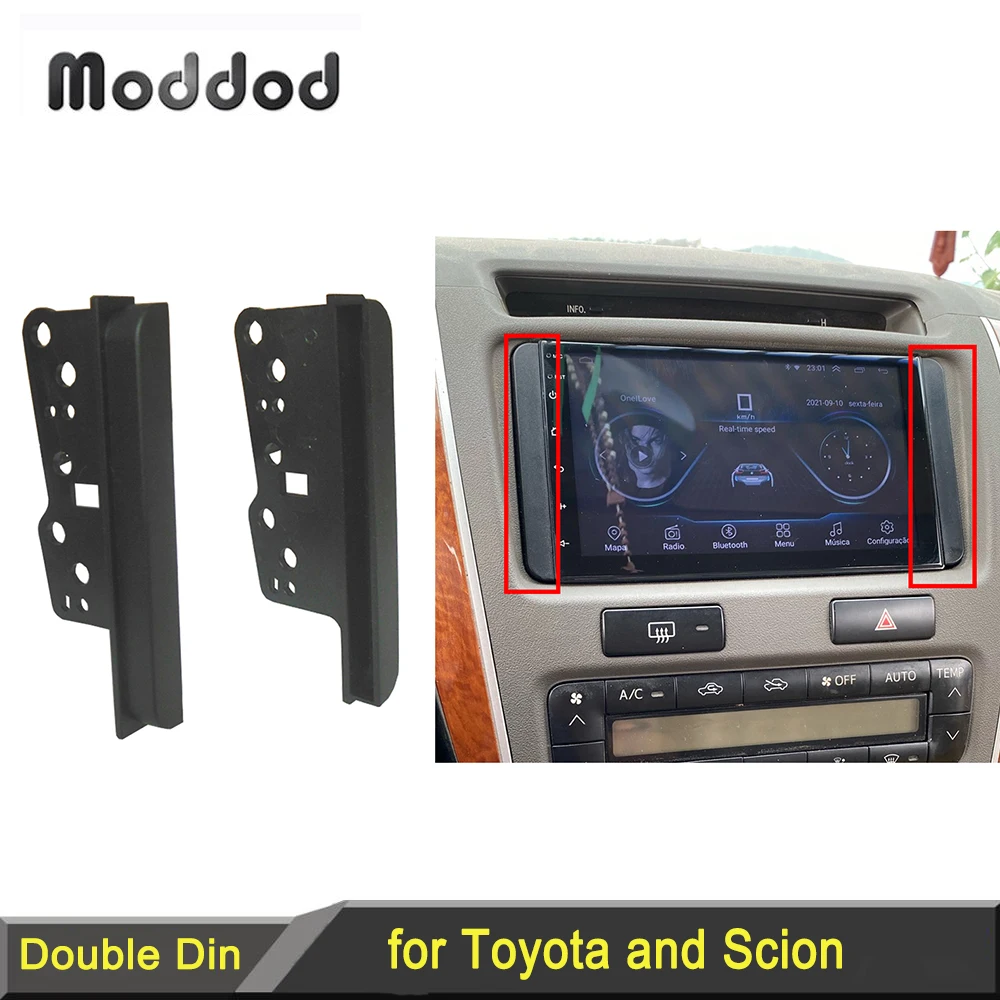 Sound Way Kit Montaggio autoradio 2 DIN Compatibile con Toyota RAV4 / Celica/Yaris / 4Runner / Camry