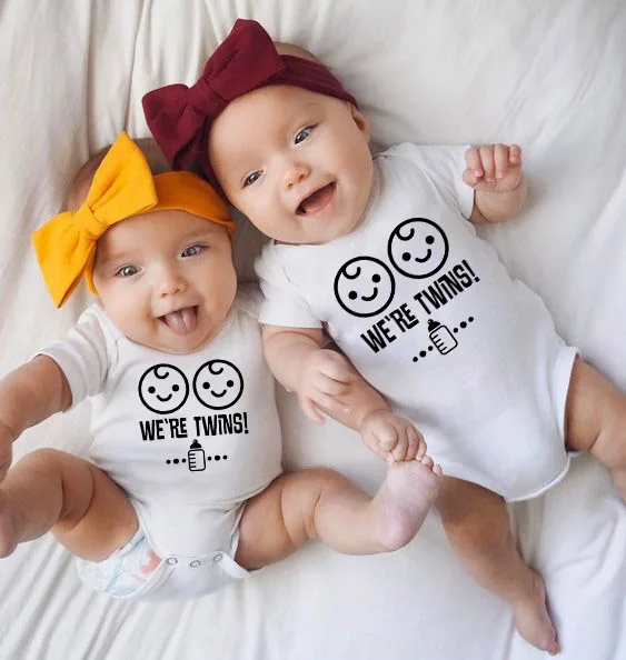 1 шт. детский комбинезон We Are Twins|Ромперы| |