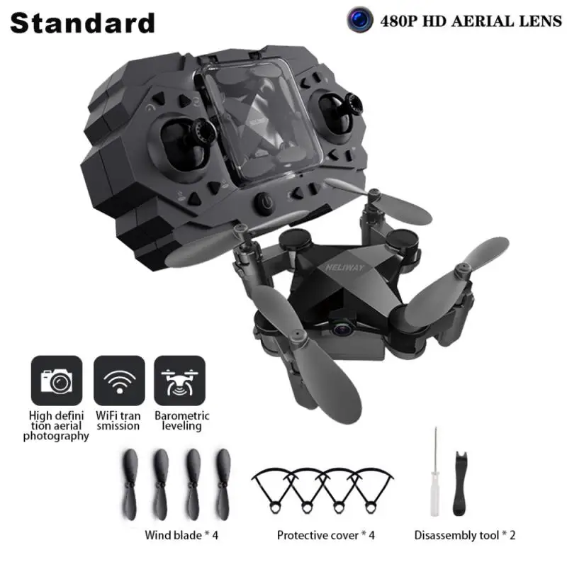 Mini RC Drone Fpv Follow Me Rc Helicopter Toy With Camera Hight Hold  Foldable Quadcopter Four Axis Aircraft Aerial Photo Toy
