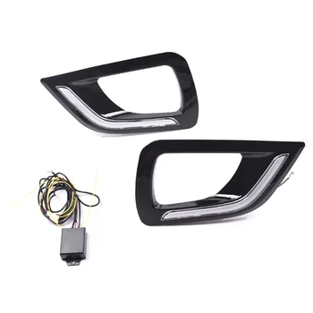 

DHBH-LED DRL Daytime Running Light Fog Lamp 12V Car Running Lights for Nissan Navara NP300 2015-2018