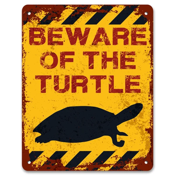 

Beware Of The Turtle Tin Sign Metal Sign Metal Poster Metal Decor Metal Painting Wall Sticker Wall Sign Wall Decor