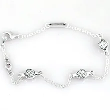 Новинка, 925 пробы, серебряный браслет, современный, Lovepods, с кристаллами, цепочка, звено, браслет, подходит для бусин, шарм, сделай сам, хорошее ювелирное изделие