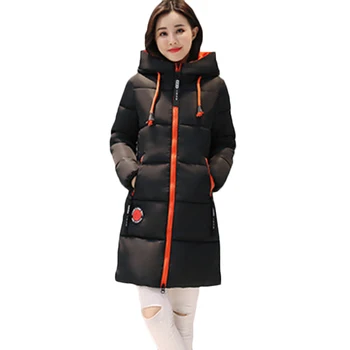 

Parka Women Winter Down jacket Women Coat new Long Hooded Outwear Female Parka Thick Cotton Padded Female Basic Coats