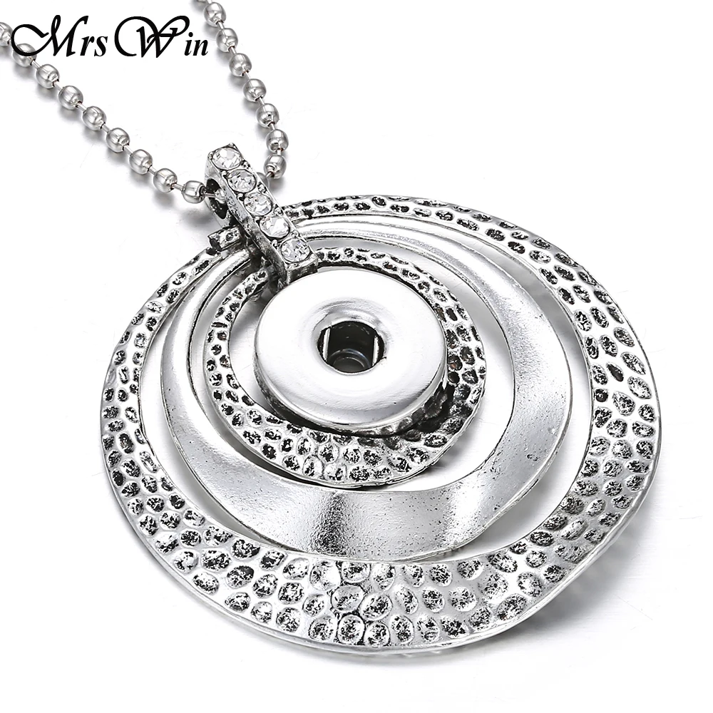 Новая мода оснастки кнопка ожерелье Подходит 18 мм металлические защелки кнопки