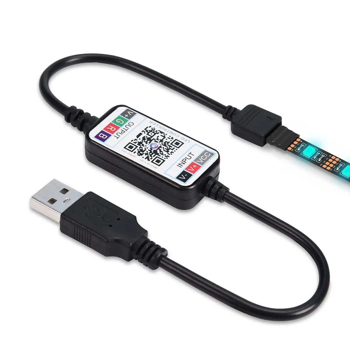 DC5V USB Светодиодная лента RGB 1 м 2 м 3 м 4 м 5 м Bluetooth приложение управление гибкий светильник ТВ фон водонепроницаемая лента для Apple и Android