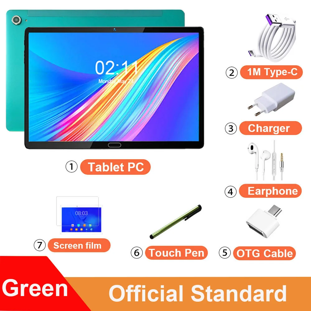 cheap android tablet 2022 New 10.8 Inch 2 in 1 Tablet Android 10 Cores Gaming GPS 13MP Tablets 4G Call Laptop Tablet With Keyboard 13MP+5MP cheap tablet with stylus Tablets