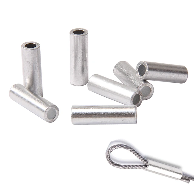 1500Pcs Aluminum Fishing Crimps Sleeve Pike Tube Pipe Leader Wire