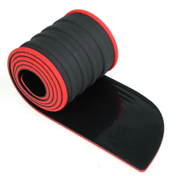 

Pad Door Sill Strip Rubber Black & Red 90cm x 7cm 1pcs 90cm Universal Auto Rear Trunk