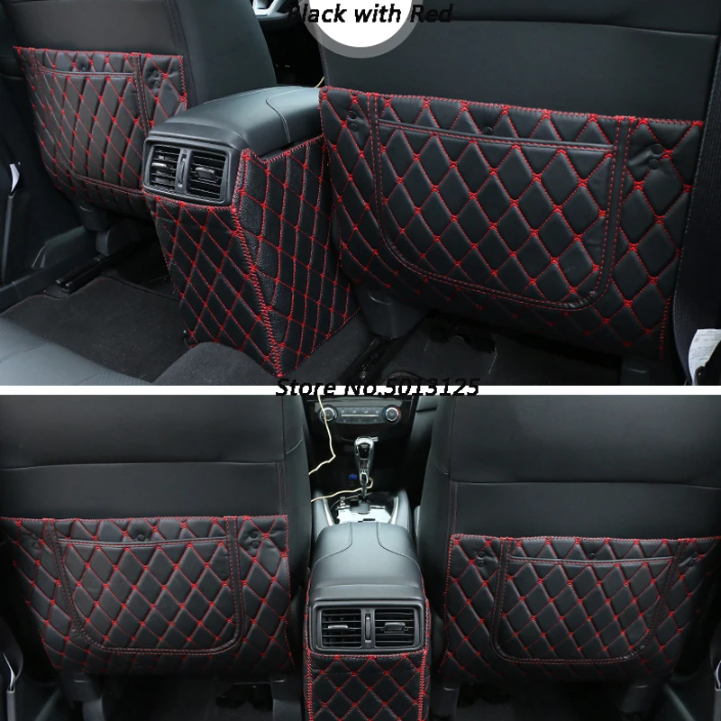 

Car All-Inclusive Rear Seat Anti-Kick Pad Rear Seats Cover Back Armrest Protection Mat For Nissan X-Trail X trail T32 2017 2018