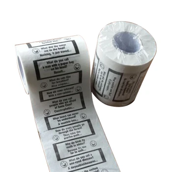 

Household toilet paper roll black joke printed toilet paper web cored pulp pulp napkin paper towel