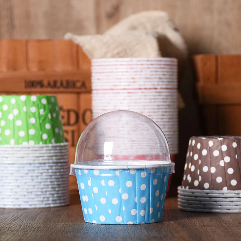 100Pcs Oilproof Muffin Cupcake Liner Baking Cup Tray Case Disposable