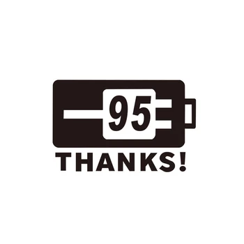 

11x7CM Personality car stickers car fuel tank cap stickers plus 95 gasoline personality fuel tank tips laser hollow car stickers