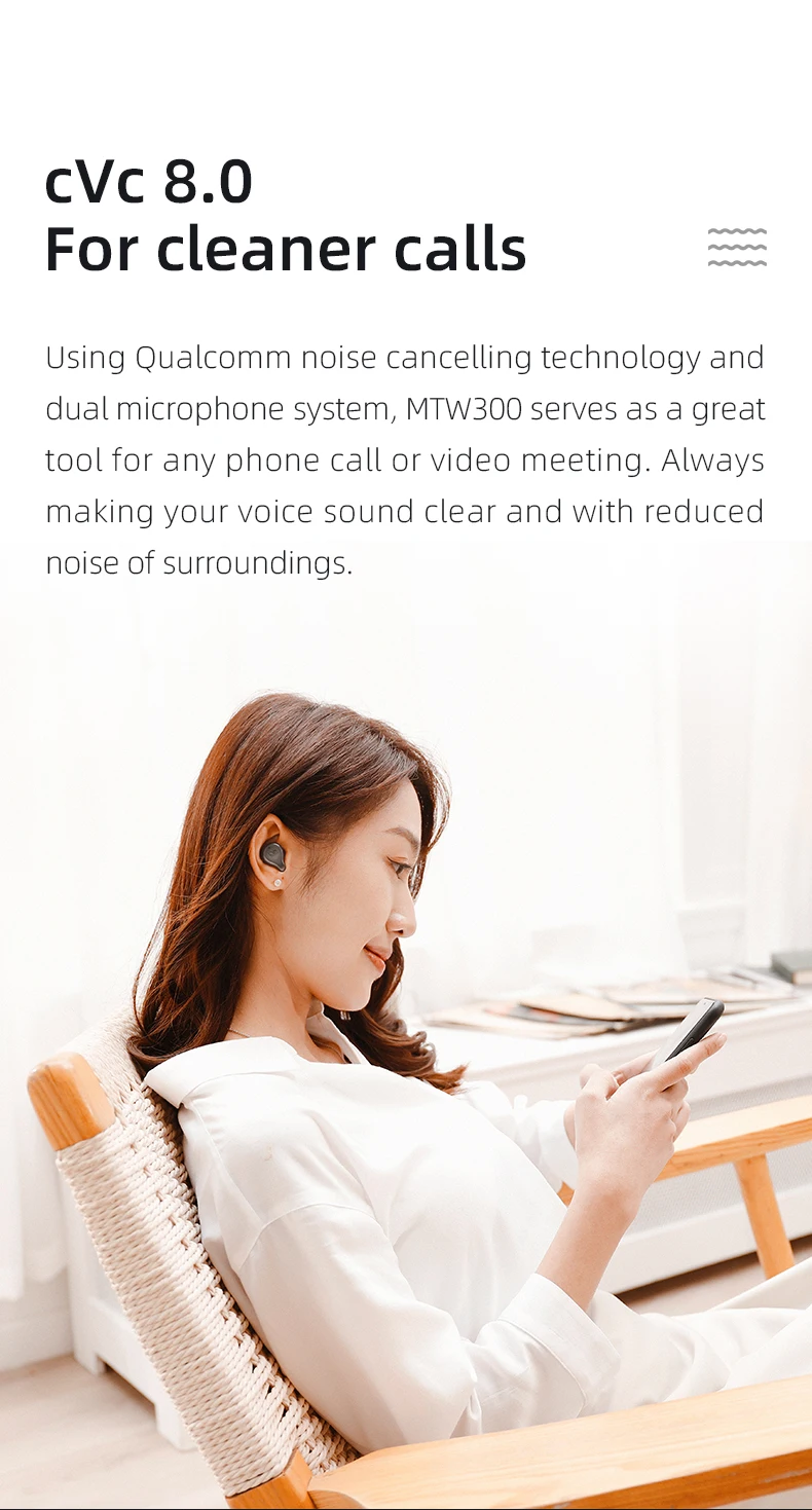 ouvido estéreo sem fio bluetooth 5.2 controles
