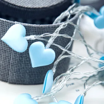 

HOT 1 Pcs LED String Lights Heart Shape Hanging Wedding Party Bedroom Festivals Decoration NDS