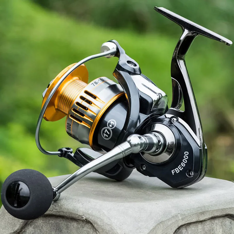 Semua Logam Fishing Reel Melempar Batang Baitcasting Reel Fishing Reel  4.1:1 Max 20 KG Panjang Casting Memancing - AliExpress