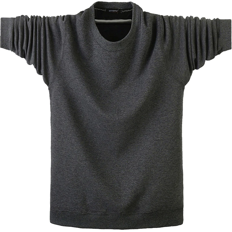 Dark Gray Hoodies Hooides, Мужская плотная одежда, зимние толстовки, Мужская Уличная одежда в стиле хип-хоп, одноцветная флисовая толстовка с капюшоном, мужская мода, цвет размера плюс, 6XL - Цвет: Dark Gray Hoodies